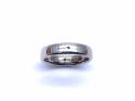 18ct White Gold Plain Wedding Ring