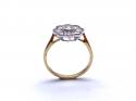 18ct Yellow Gold Diamond Cluster Ring 0.97ct