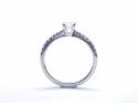 9ct White Gold Diamond Ring 0.52ct