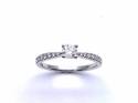 9ct White Gold Diamond Ring 0.52ct