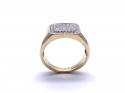 9ct Yellow Gold Diamond Signet Ring 0.58ct