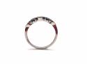 18ct White Gold Sapphire & Diamond Eternity Ring