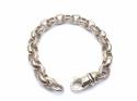 9ct Yellow Gold Engraved Belcher Bracelet 7 inch