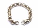 9ct Yellow Gold Engraved Belcher Bracelet 7 inch