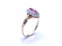 18ct Pink Sapphire & Diamond Ring