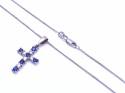 18ct Sapphire & Diamond Pendant & Chain