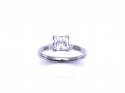 Platinum Princess Cut Diamond Ring 1.01ct