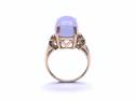 9ct Purple Jade Solitaire Ring