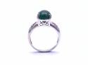 9ct Green Quartz Solitaire Ring