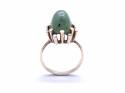 9ct Green Garnet Solitaire Ring