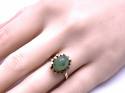 9ct Green Garnet Solitaire Ring