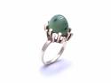 9ct Green Garnet Solitaire Ring