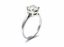 Platinum Diamond Solitaire Ring 1.52ct