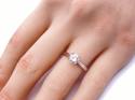 Platinum Diamond Solitaire Ring 0.61ct