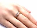 9ct Morganite & Diamond Ring