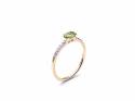 9ct Yellow Gold Peridot & Diamond Ring