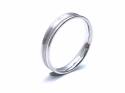 18ct White Gold Brushed Wedding Ring