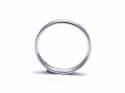 18ct White Gold Brushed Wedding Ring