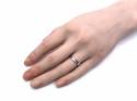 18ct White Gold Brushed Wedding Ring