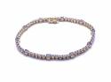 14ct Tanzanite & Diamond Bracelet