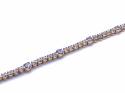 14ct Tanzanite & Diamond Bracelet