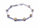 18ct White Gold Citrine Bracelet 7 1/2