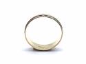 18ct Yellow Gold Patterned Wedding Ring