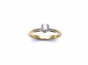 18ct Yellow Gold Diamond Solitaire Ring