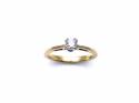 18ct Yellow Gold Diamond Solitaire Ring