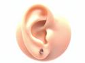 9ct Rose Gold Morganite Stud Earrings