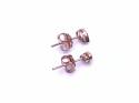 9ct Rose Gold Morganite Stud Earrings