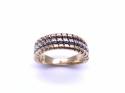 14ct 3 Colour Gold Band Ring