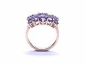 9ct Tanzanite Cluster Ring