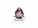 18ct Smokey Quartz Solitaire Ring