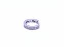 9ct White Gold Single Diamond Hoop Earring 0.05ct