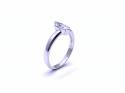 9ct White Gold CZ Solitaire Ring