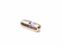 9ct Yellow Gold Purple CZ Slider Pendant