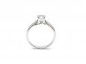 Silver Cubic Zirconia Solitaire Ring