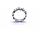 Platinum Diamond Pear Cluster Eternity Ring 1.00ct