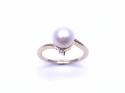 9ct Yellow Gold Pearl & Diamond Ring