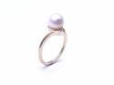 9ct Yellow Gold Pearl & Diamond Ring