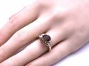 9ct Smokey Quartz & Diamond Ring