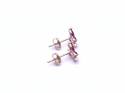 9ct Yellow Gold Ruby Butterfly Stud Earrings