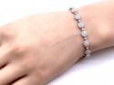 Diamond Cluster Tennis Bracelet 4.06ct