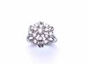 9ct White Gold Diamond Cluster Ring