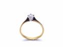 18ct Yellow Gold Diamond Solitaire Ring