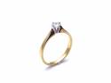 18ct Yellow Gold Diamond Solitaire Ring