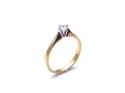 18ct Yellow Gold Diamond Solitaire Ring