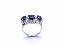 18ct Sapphire & Diamond Cluster