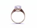 9ct CZ Love Heart Solitaire Ring